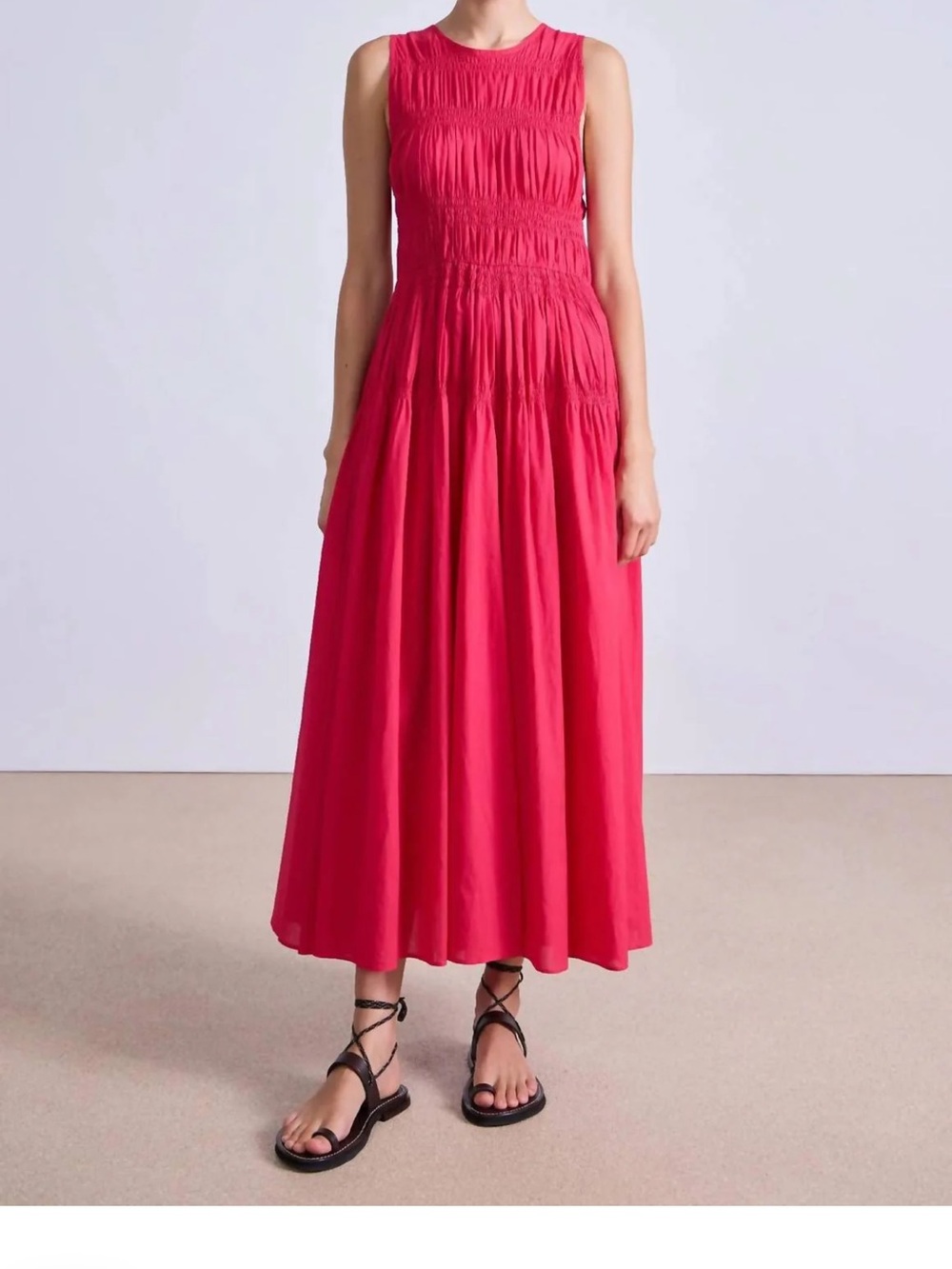 Apiece Apart Sleeveless Maxi Dress in Berry, NWT - Picture 2 of 7